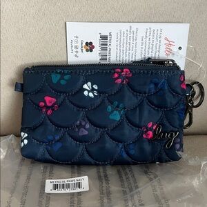 NWT Lug Metro XL ID Pouch in Paws Navy 🐾